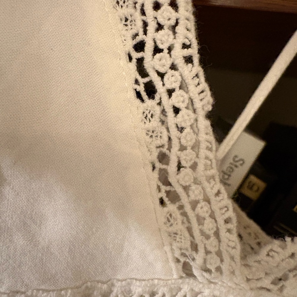 Forever 21 White Lace Detail Boho Maxi Dress - Picture 6 of 13